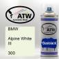 Preview: BMW, Alpine White III, 300: 400ml Sprühdose, von ATW Autoteile West.